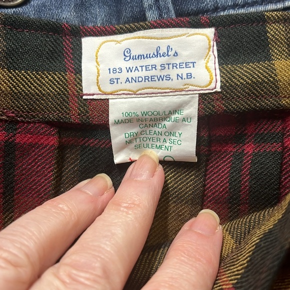 Gumushels Plaid Wool Wrap Skirt - Picture 5 of 5